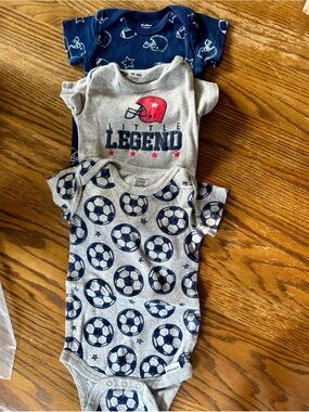 Gerber Sports Baby Bodysuit 3-Pack